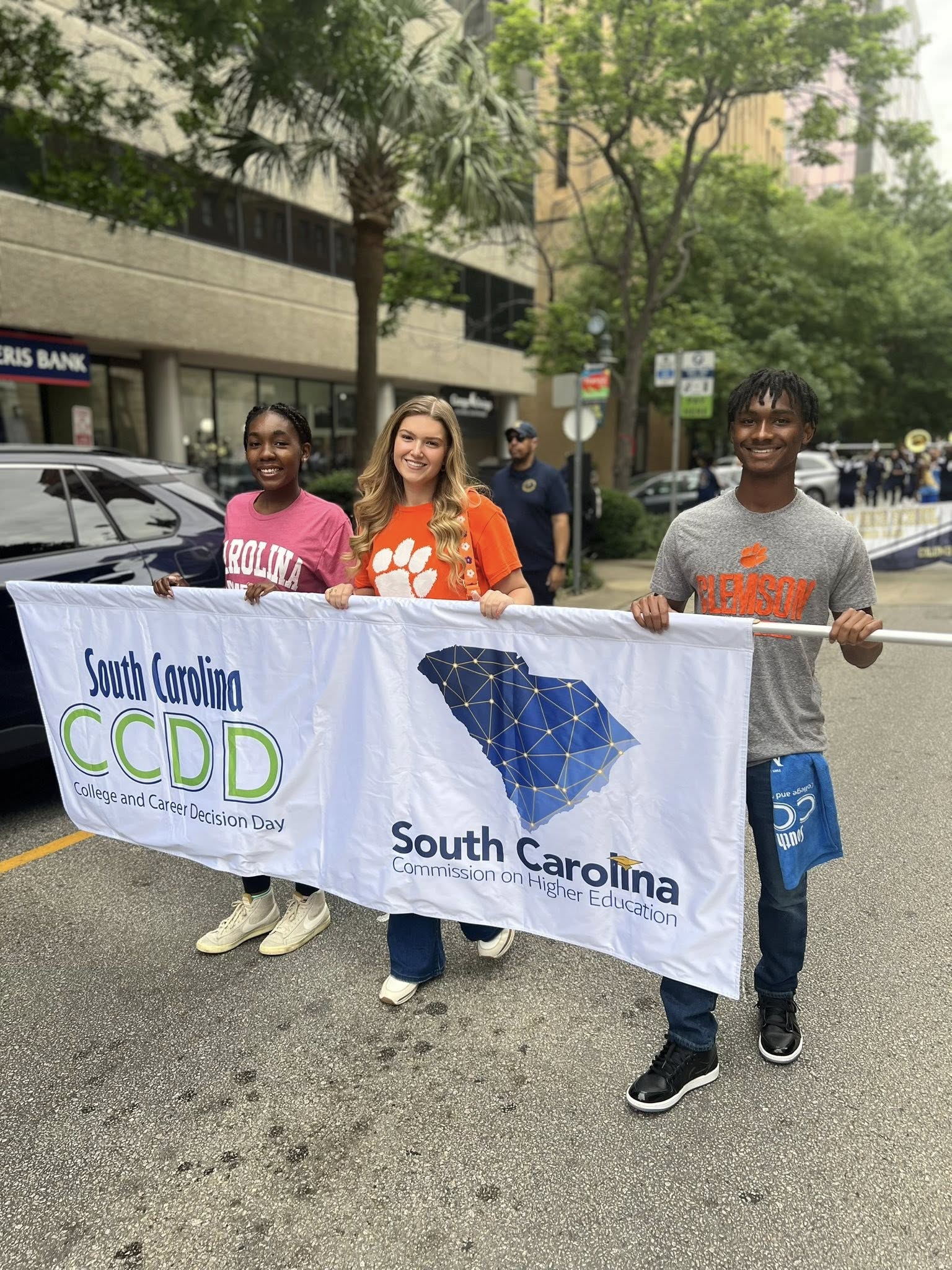 CHE Ambassadors lead the parade.