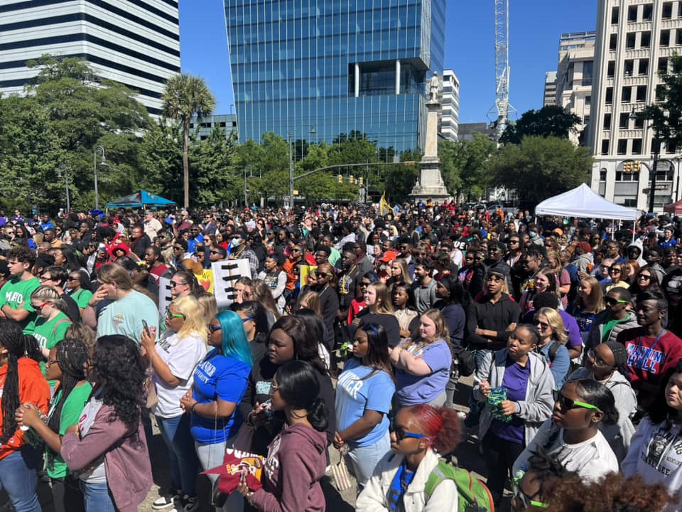 Crowd at the CCDD Rally