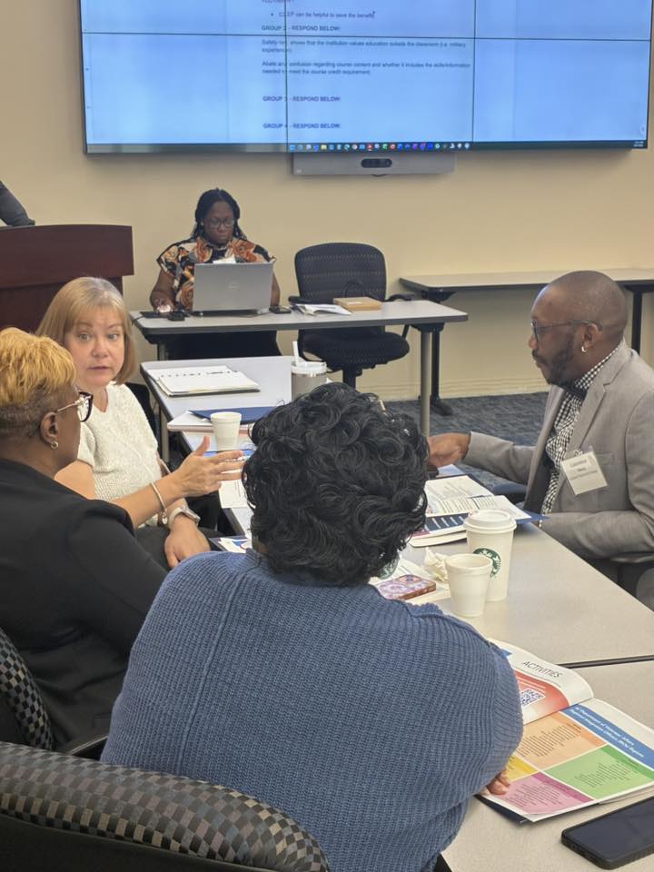 Participants share ideas during a regional session.